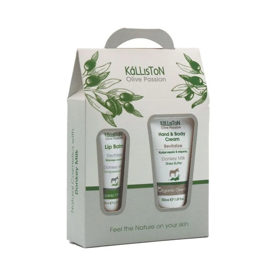 Valiză: cremă de mâini măgăriță + balsam măgăriță