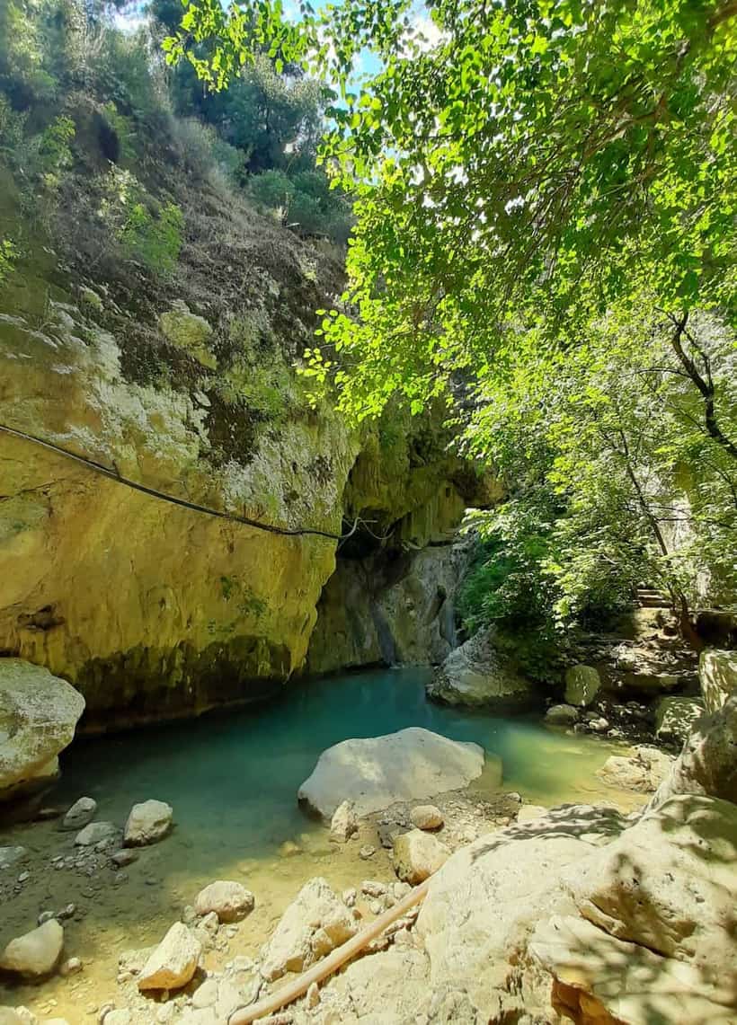 Parking Nidri Waterfall