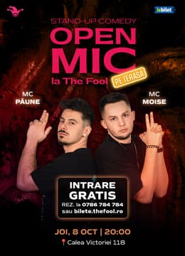 The Fool Terasa: Open Mic: MCs Moise & Păune