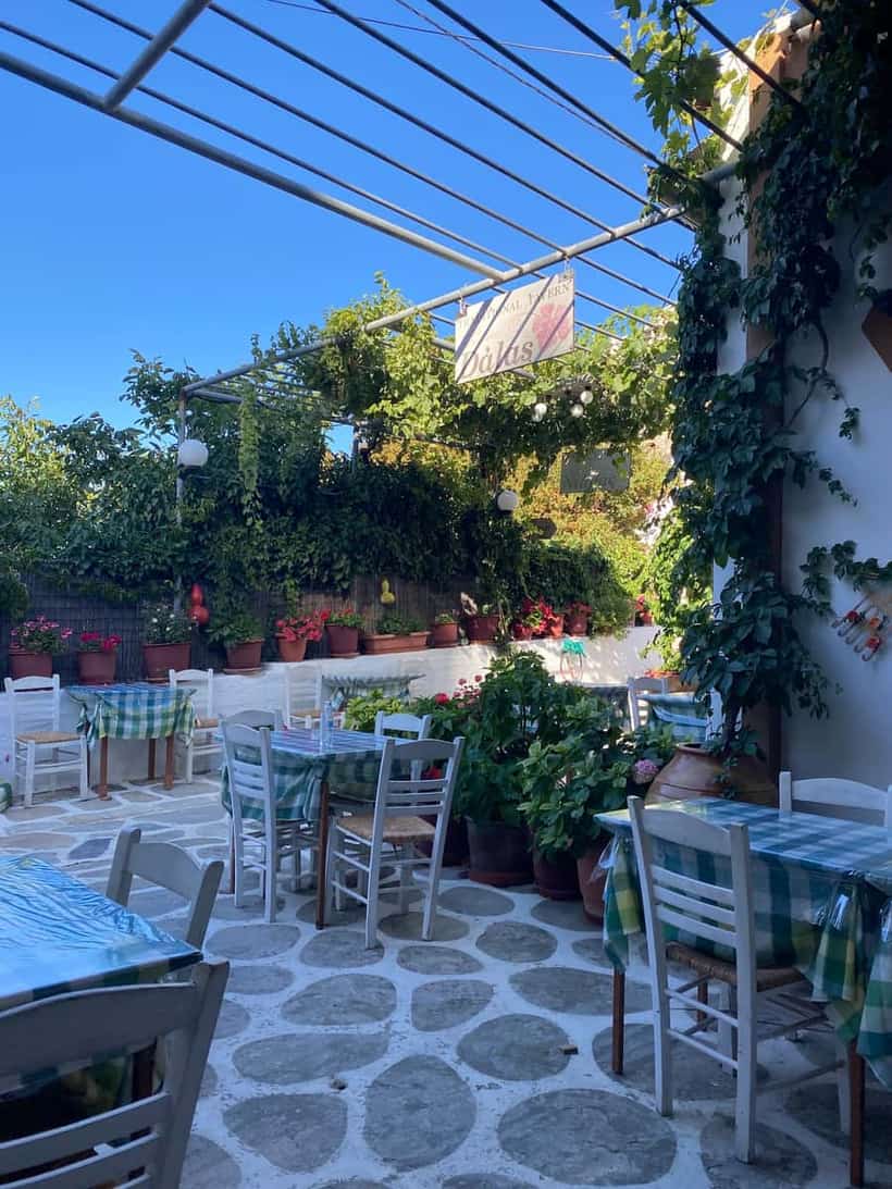 Dalas Tavern at Koronos, Naxos
