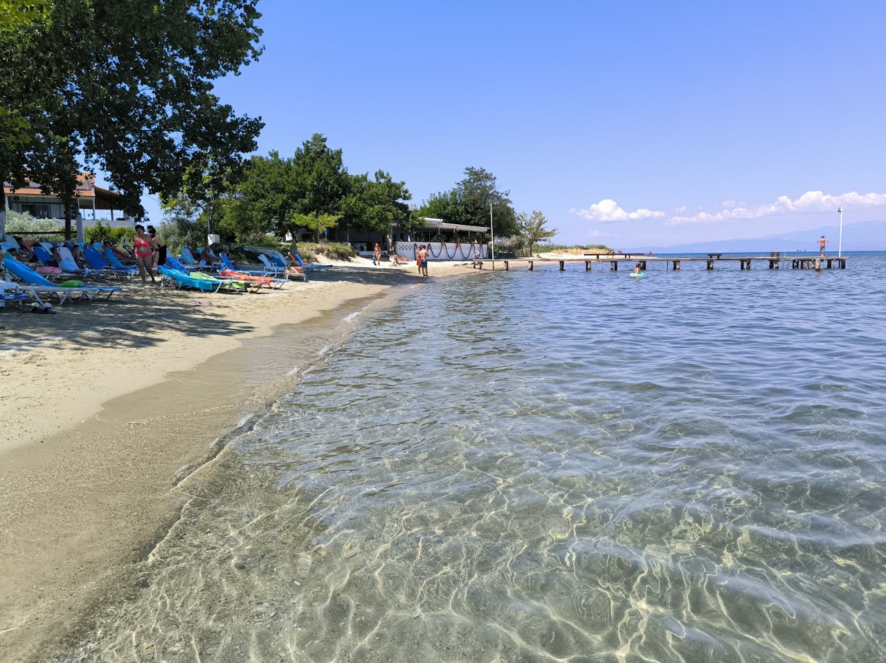 Blue Lake — plajă în Skala Rachoni, Thassos
