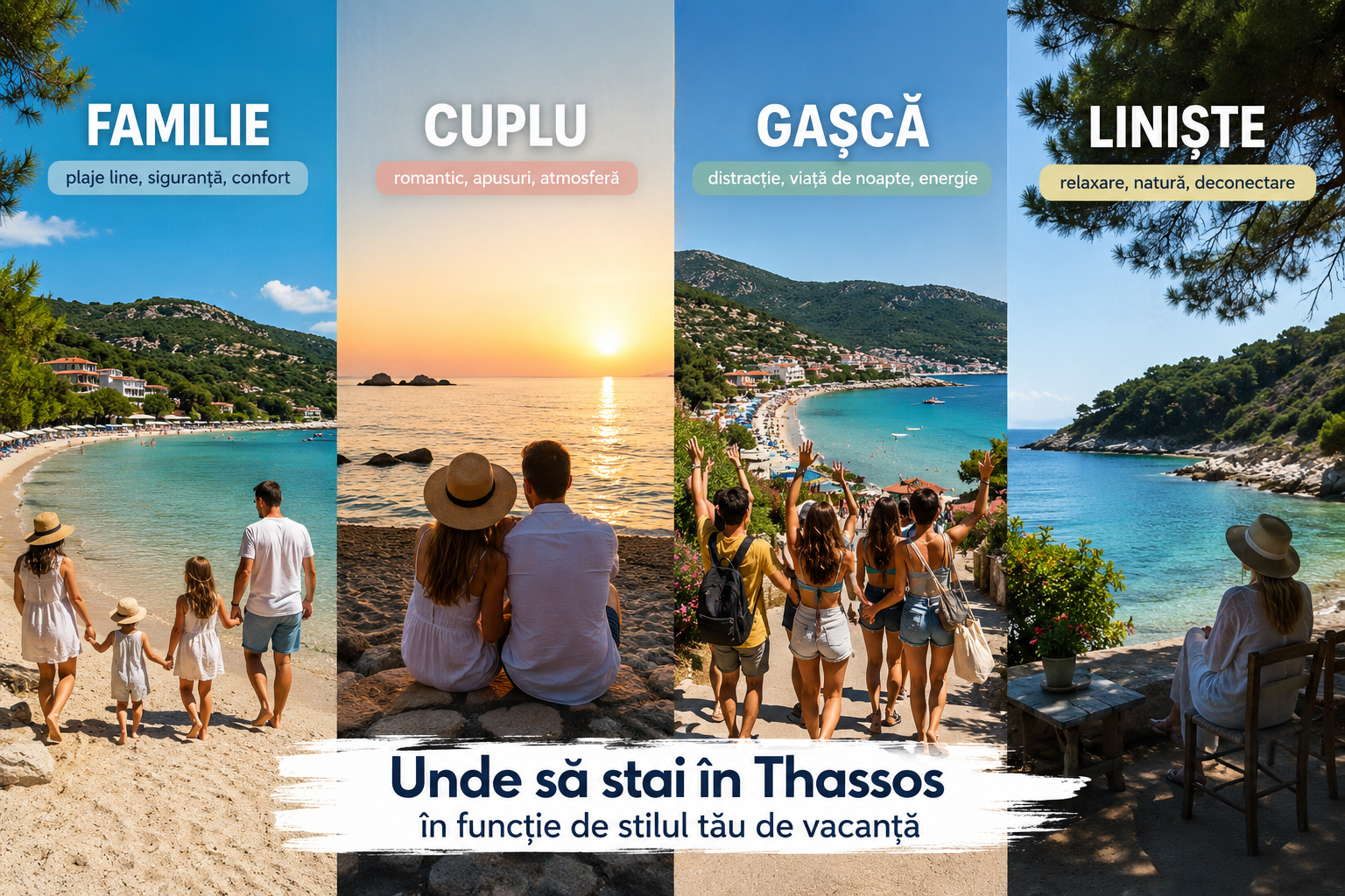 Cazare Thassos: familie, cuplu, gașcă sau liniște — articol Thassos.online