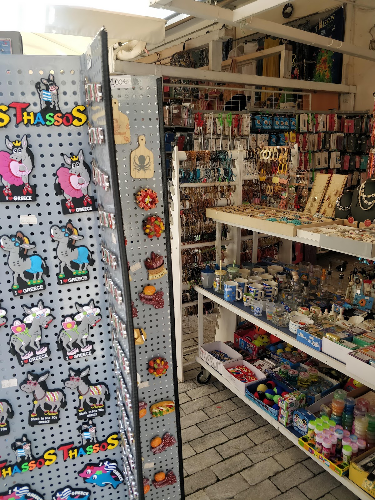Island souvenir gift shop, Thassos