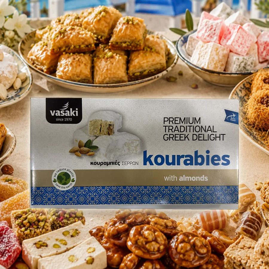 Fursecuri cu migdale și zahăr pudră „Thásos” 250 g