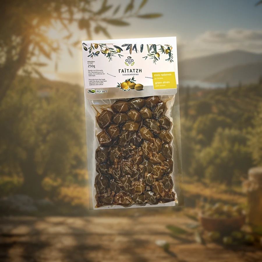 Măsline verzi cu lămâie 250 g