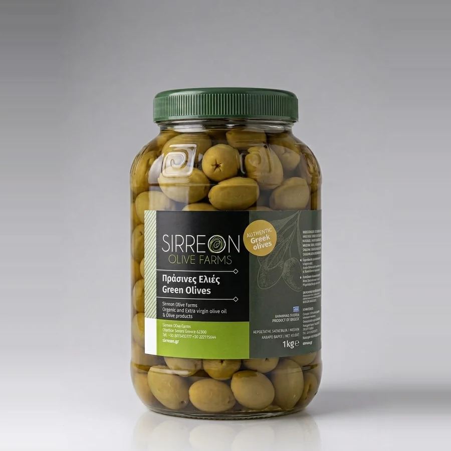 Măsline verzi Sirreon 1 kg (PET)
