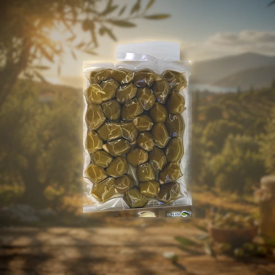 Măsline verzi cu usturoi 250 g