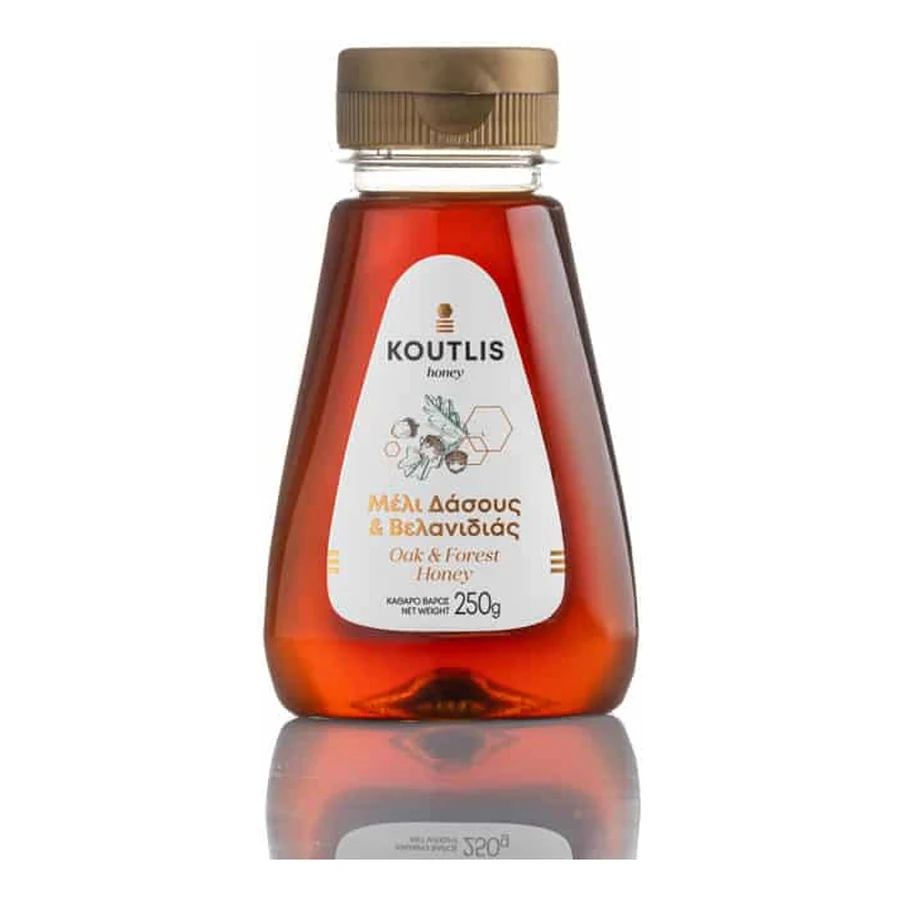 Miere de pădure și stejar Koutlis 250 g — flacon dozator