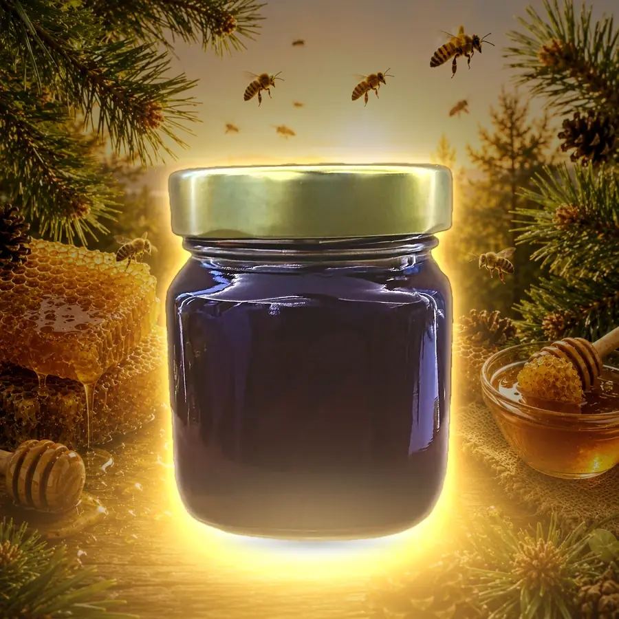 Miere de pin 250 g (sticlă)