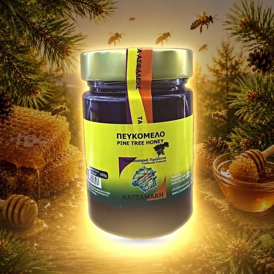 Miere de pin 450 g (sticlă)