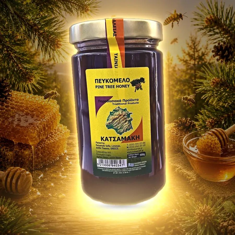 Miere de pin 900 g (sticlă)