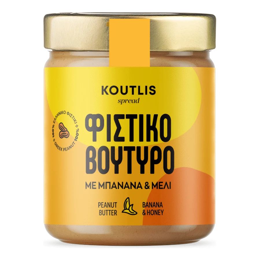 Unt de arahide cu banană și miere Koutlis 300 g