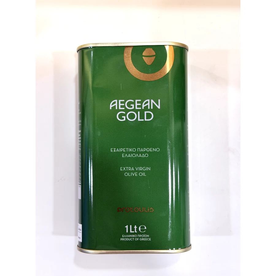 Ulei de măsline extravirgin Aegean Gold 1 L (bidon metalic)