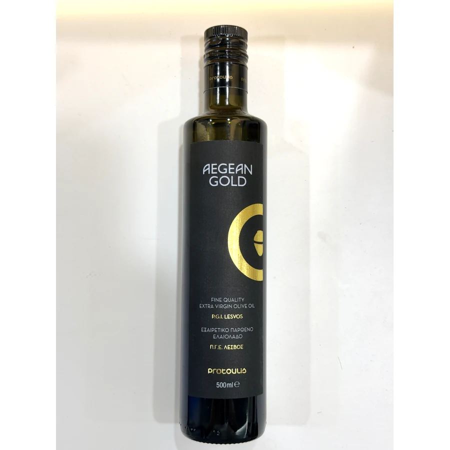 Ulei de măsline extravirgin IGP Lésvos Aegean Gold 500 ml (sticlă)